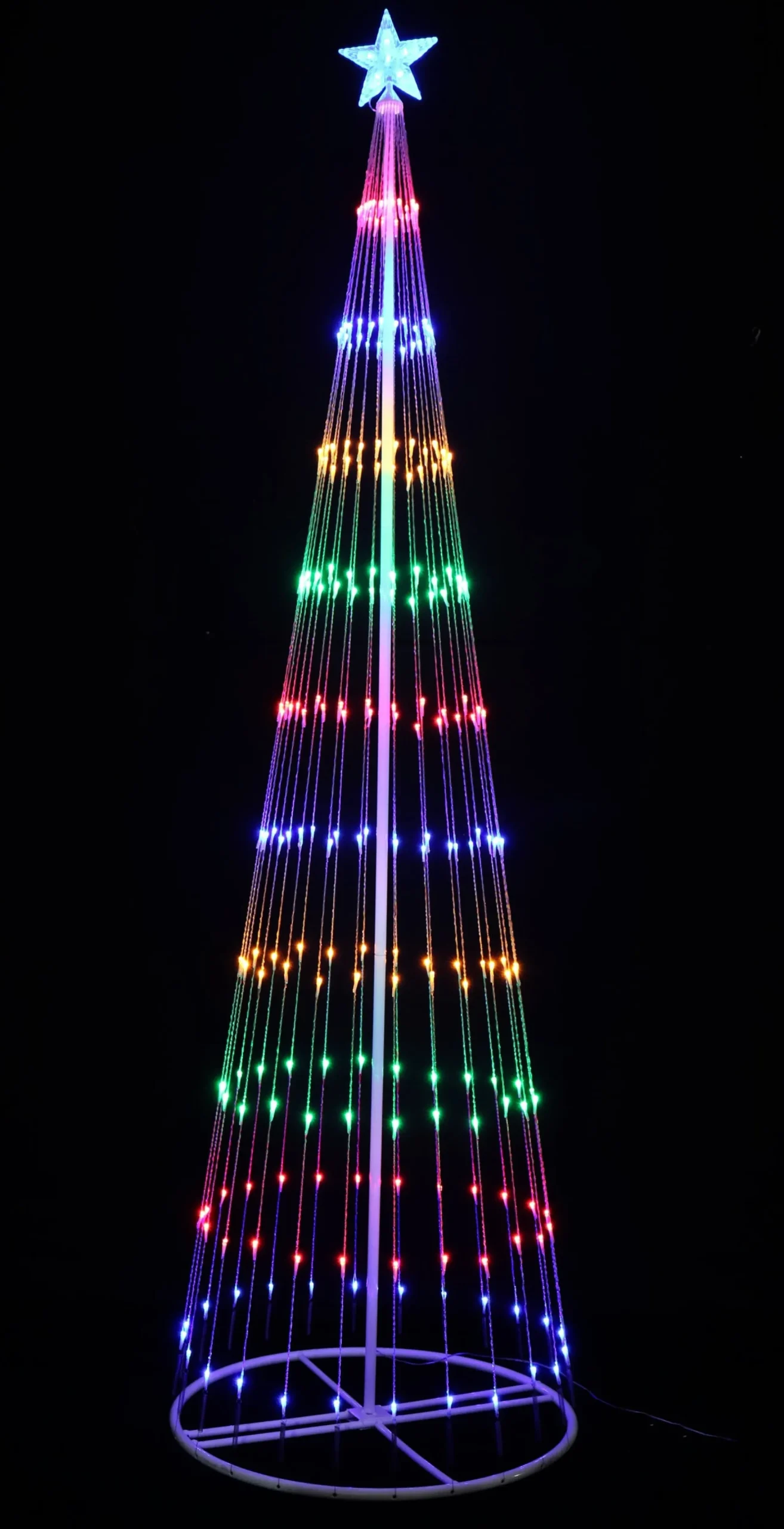 Led Multi Digital Strands Tree (2.4M)