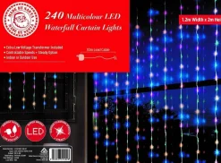 Led Multicolour Waterfall Curtain (1.2X2M)