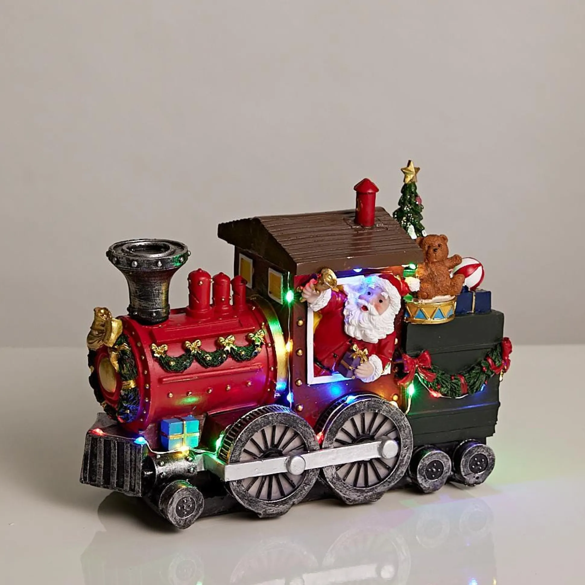 Led Musical Santa Train Engine