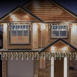 Led Solar White Icicles (3.9M)
