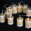 Led Vintage Lanterns (10Pc)