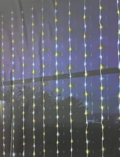 Led Warm And White Waterfall Curtain (2X2M)