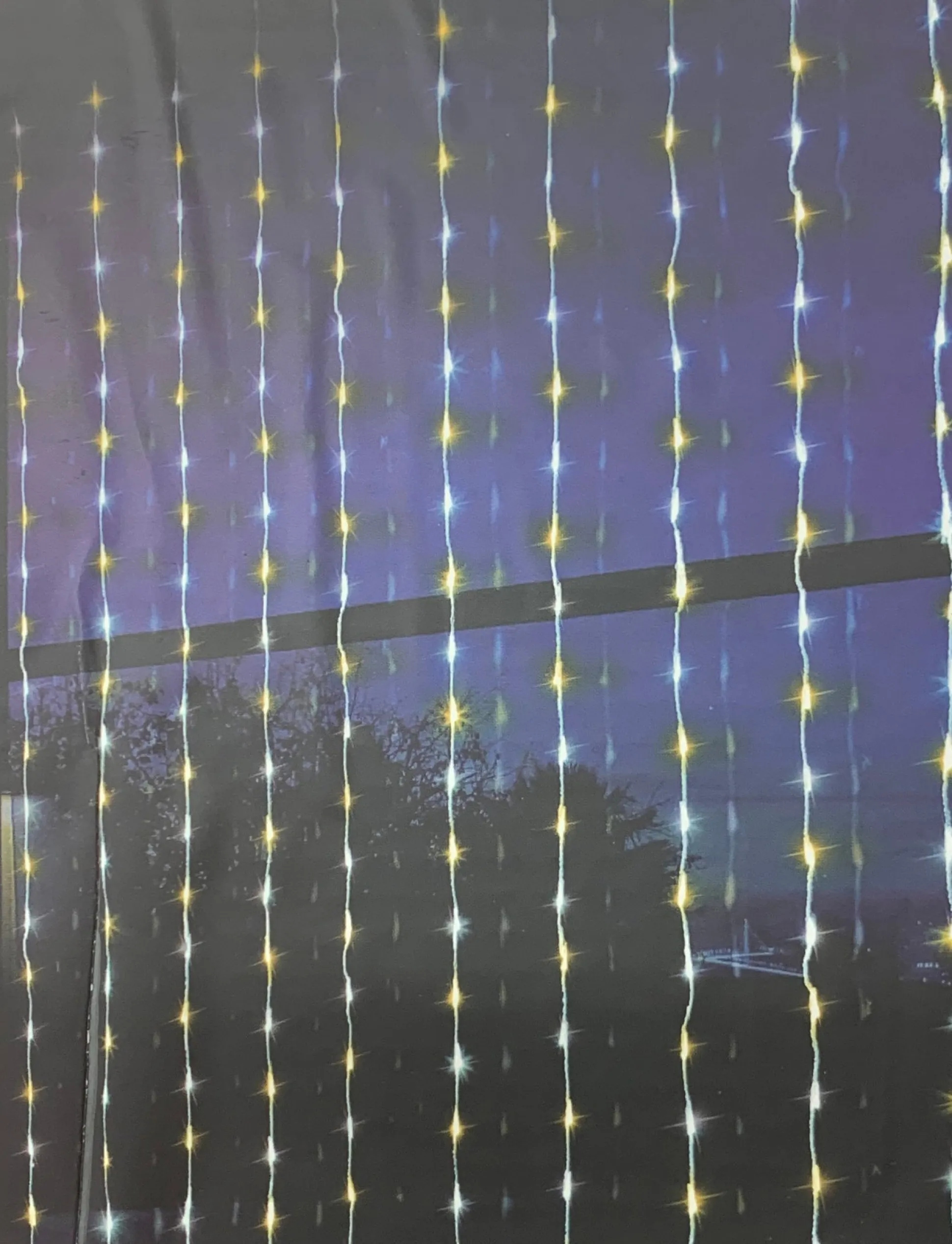 Led Warm And White Waterfall Curtain (2X2M)