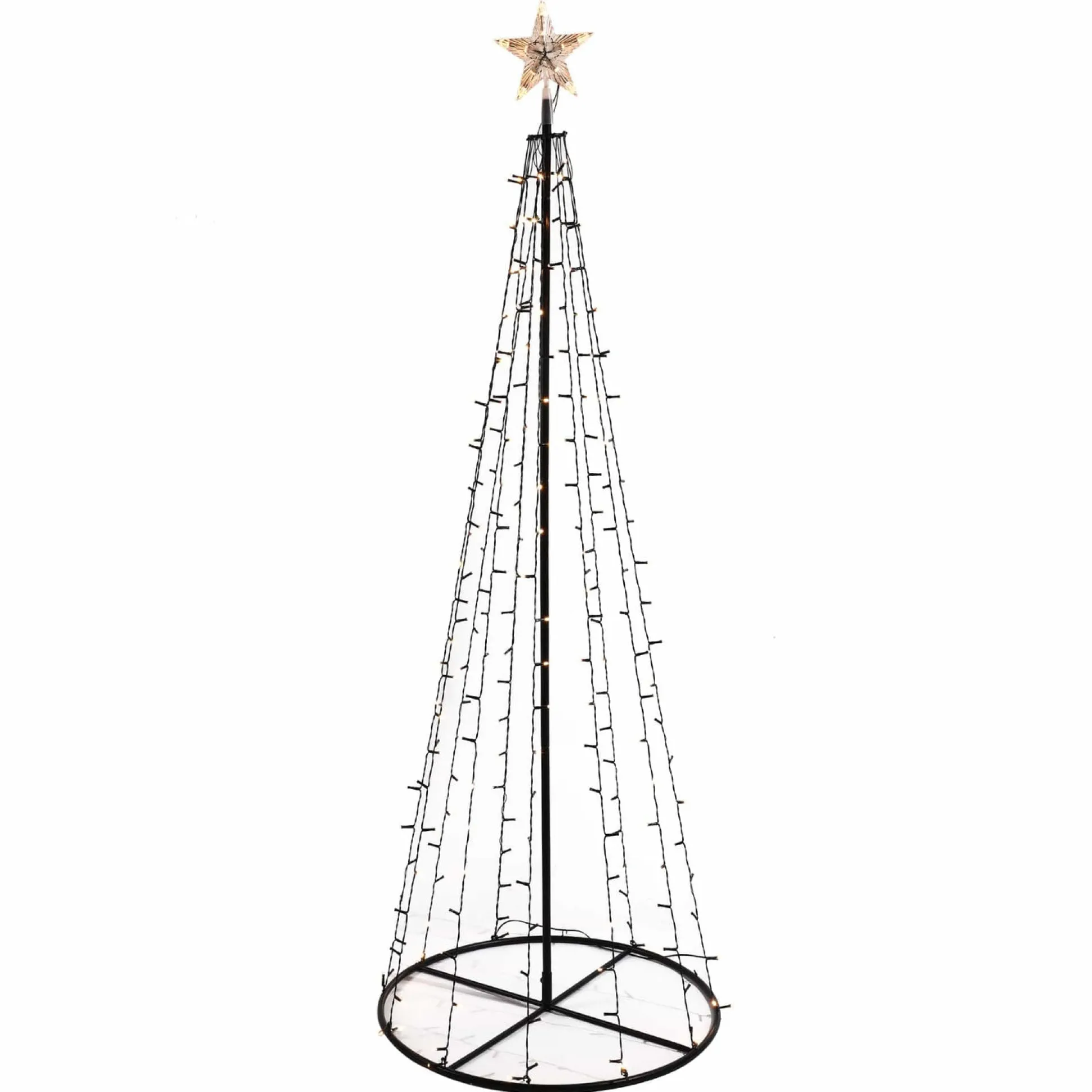Led Warm White Christmas Cone Tree
