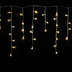 Led Warm White Icicle Lights (10M)