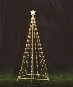 Led Warm White Starry Wire Strands Tree (1.8M)