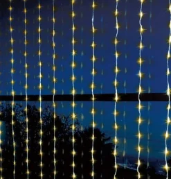 Led Warm White Waterfall Curtain (2X2M)