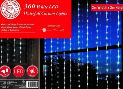 Led White Waterfall Curtain (2X2M)