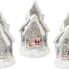 Light Up House With Glitter Snow Asst (29Cm)