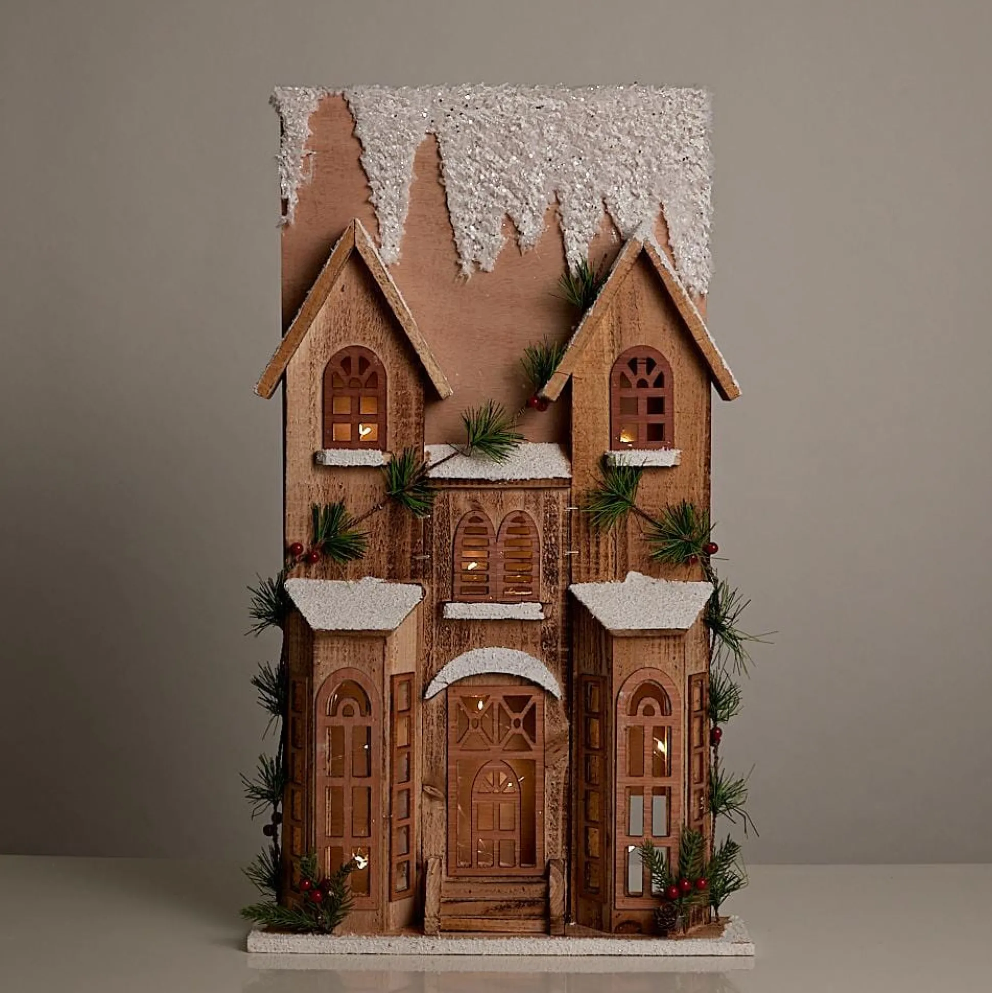 Light Up Vintage Terrace House (64Cm)