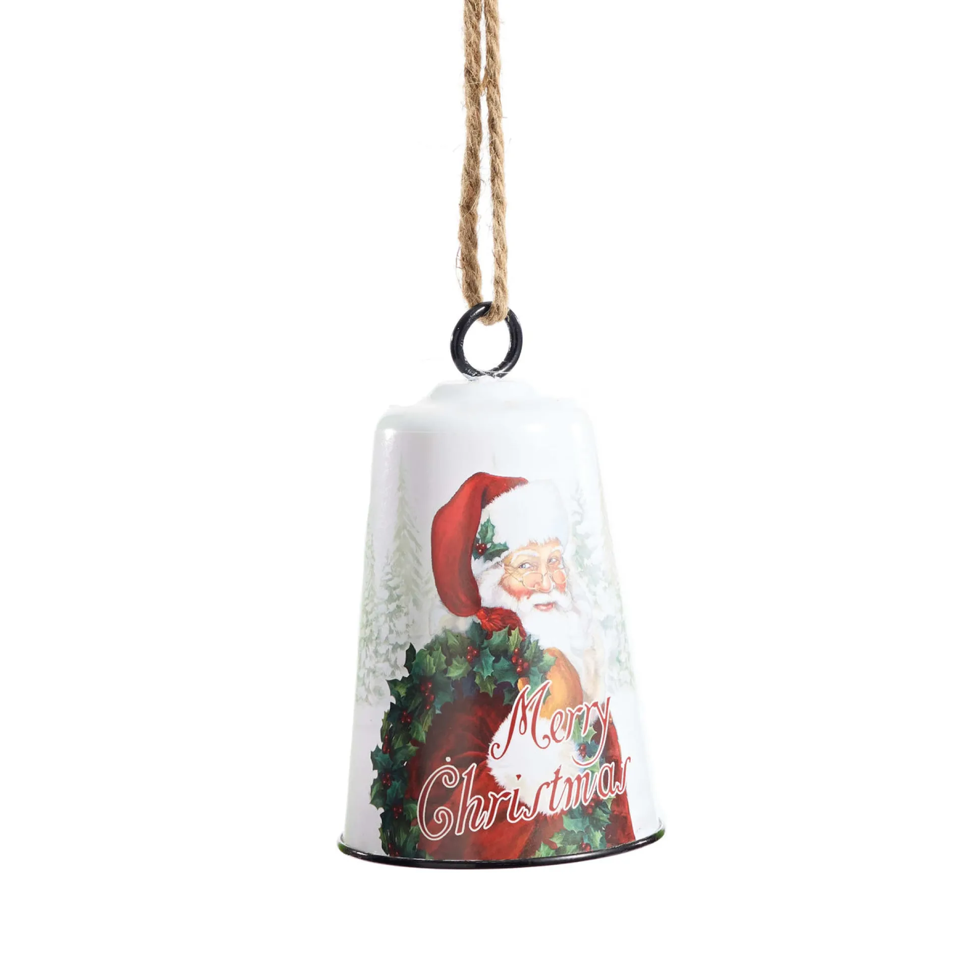 Metal Bell With Santa Decal