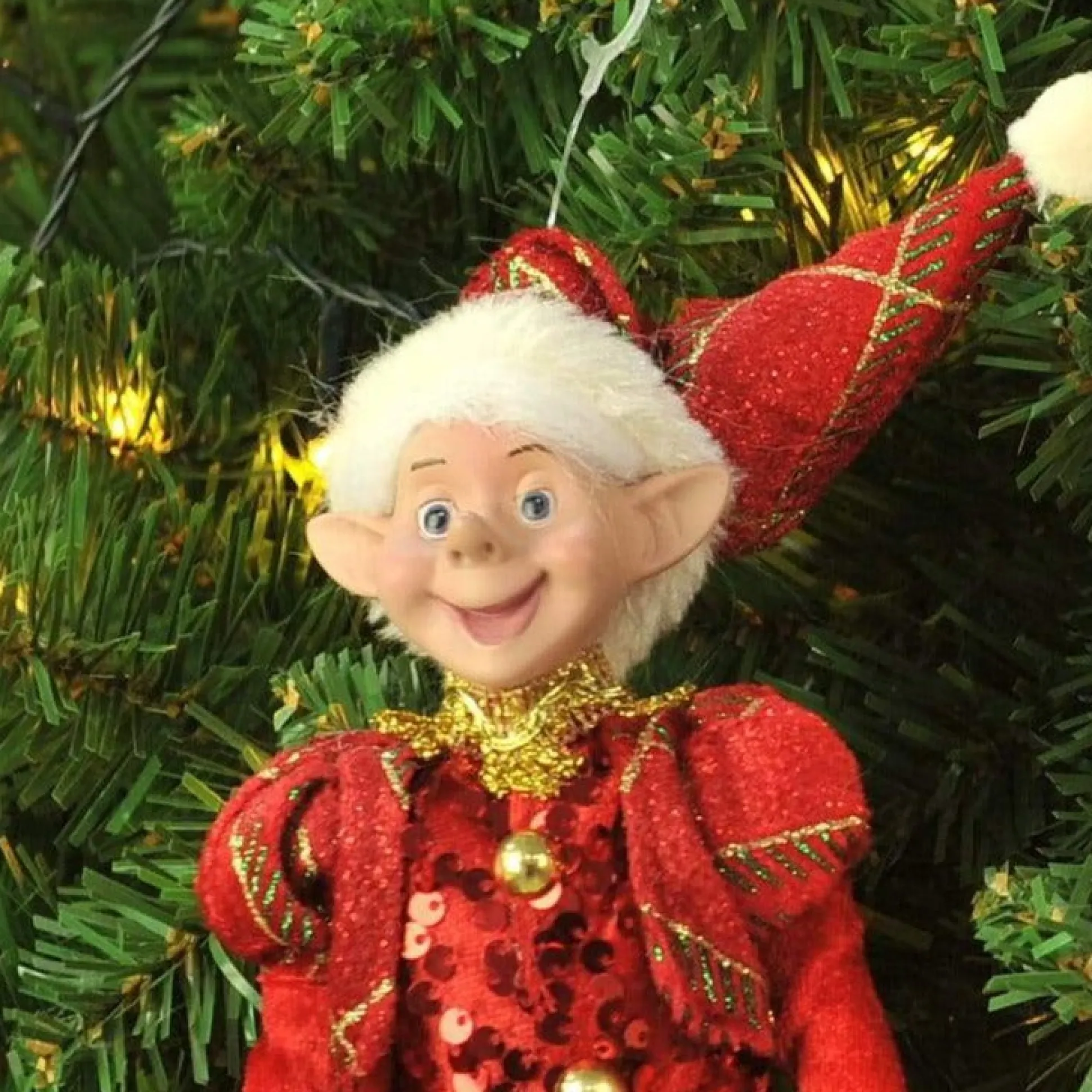 Mischievous Elf Doll (25Cm) - Red Hat