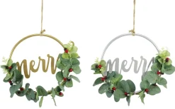 Mistletoe Half Wreath (26Cm)