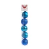 Navy Shatterproof Bauble Pack (5Cm)