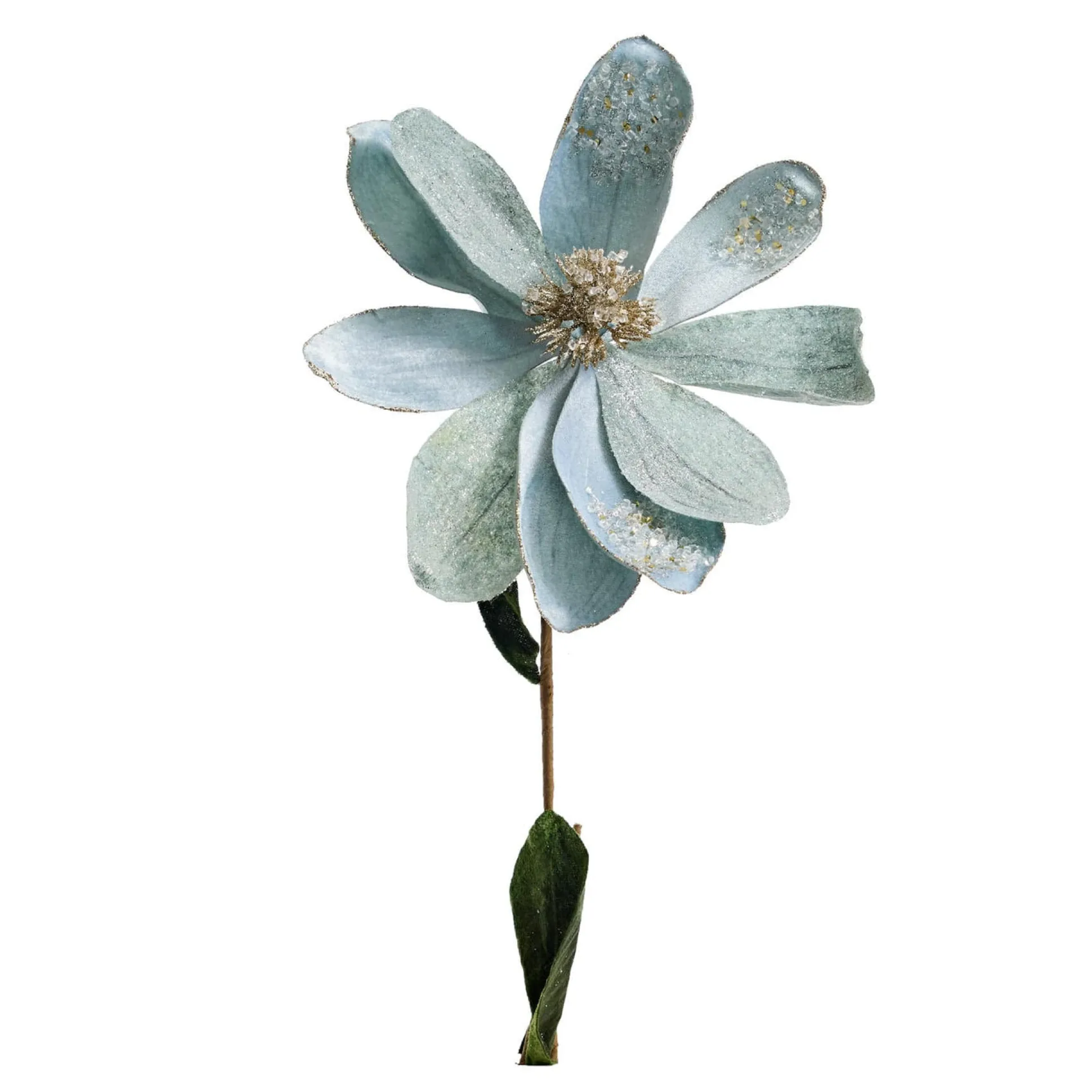 Pale Blue Magnolia Stem (63Cm)
