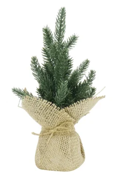 Pine Tree Decorated (26Cm) - Natural