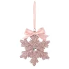 Pink Snowflake Tree Decoration