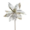 Platinum Poinsettia Stem (63Cm)