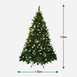 Pre-Lit Canadian Pine Tree 6Ft (1.8M)