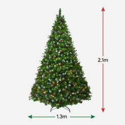 Pre-Lit Canadian Pine Tree 7Ft (2.1M)