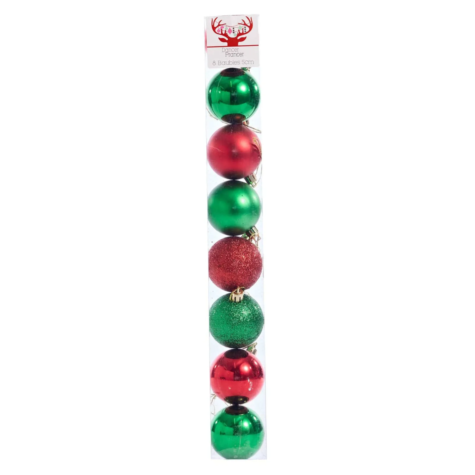 Red And Green Bauble Pack (5Cm)