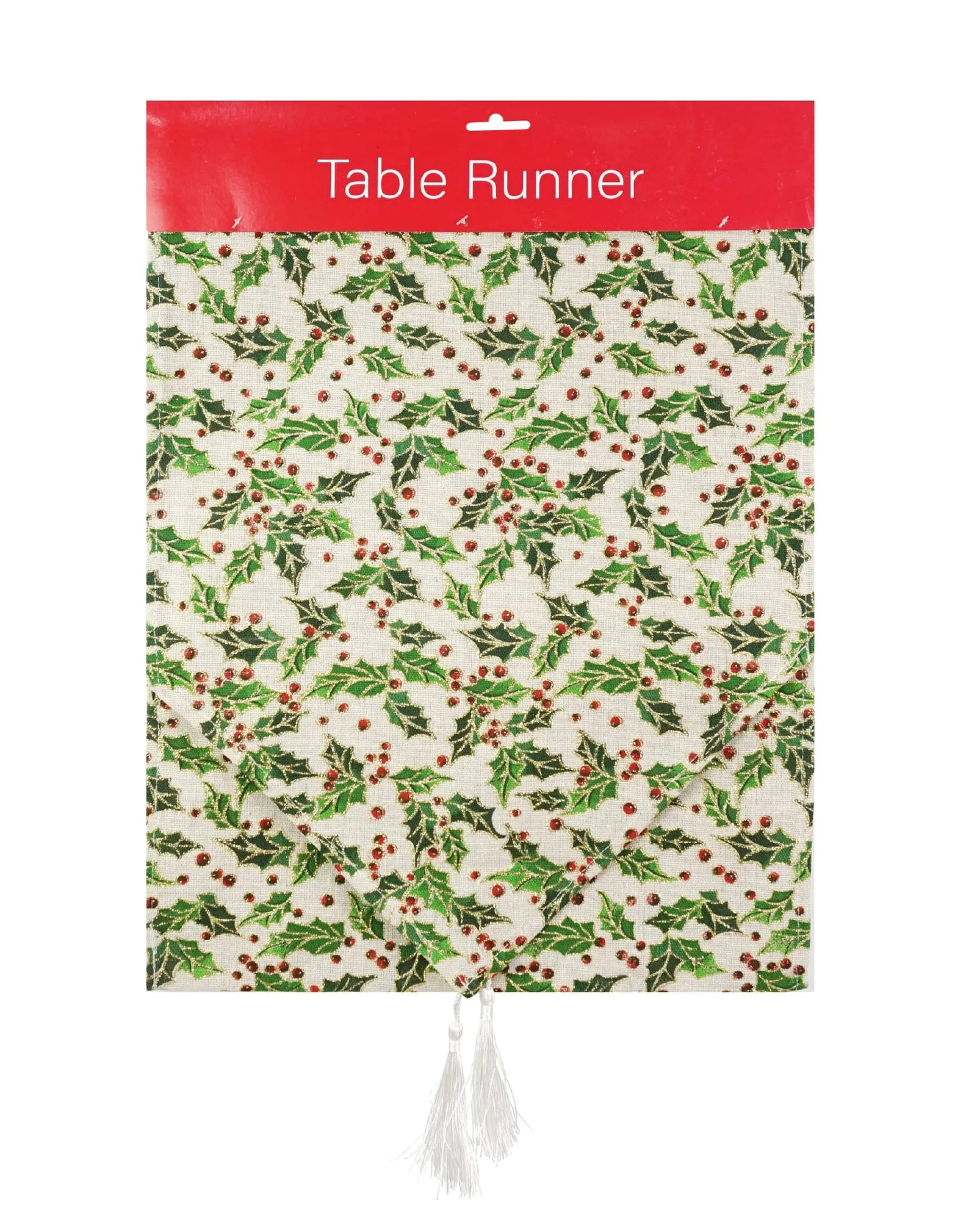 Red And Green Glitter Runner Asst