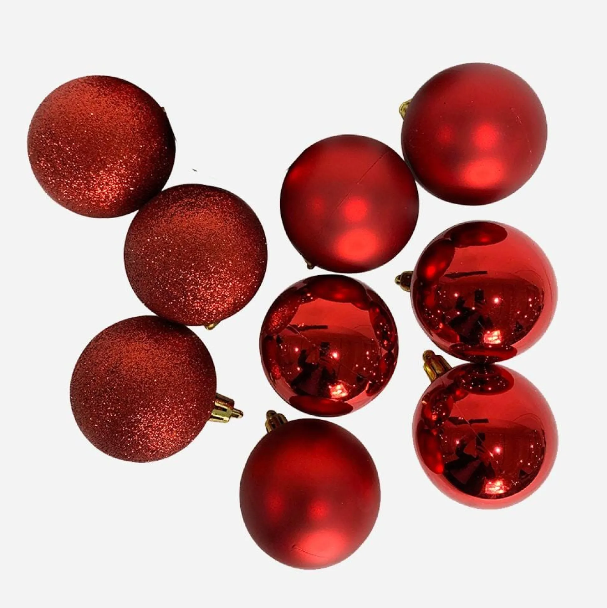 Red Baubles (8Cm)