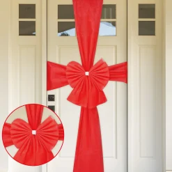 Red Door Bow With Sash