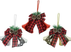 Shiny Twin Bells With Bow