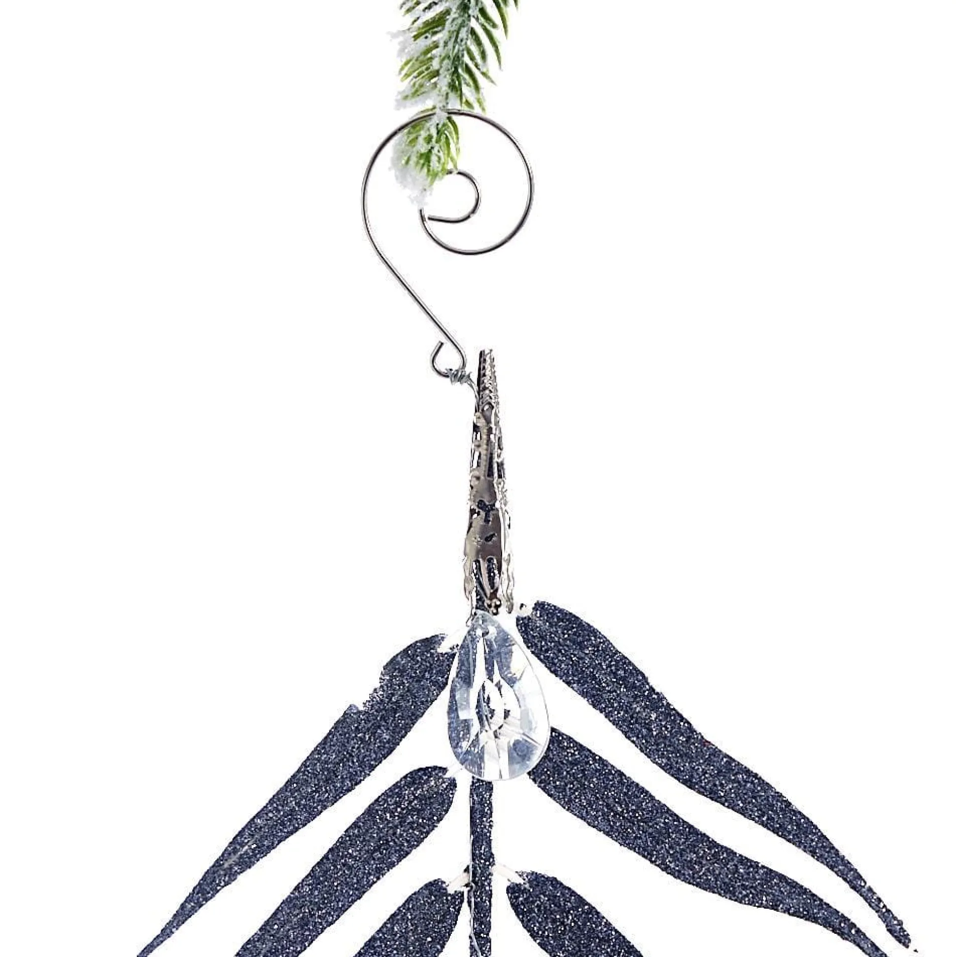 Silver Leaf Branch Tree Decoration
