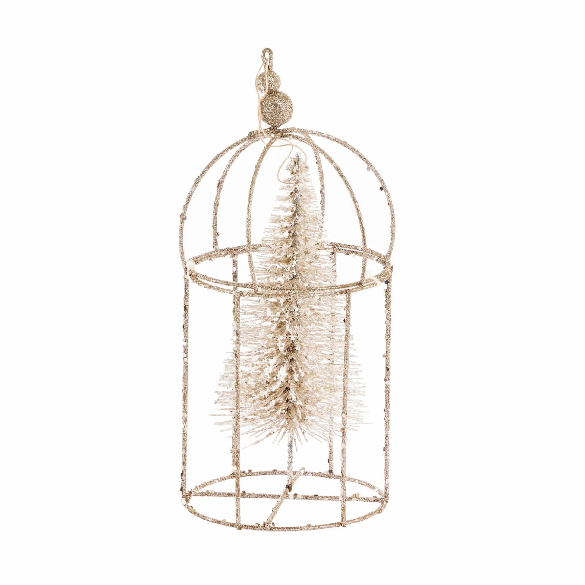 Sisal Tree In Metal Cage (22Cm)