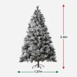 Snowy Mountain Flocked Tree 8Ft (2.4M)