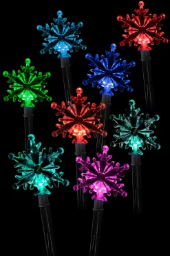 Solar Snowflake Path Lights (8Pcs)