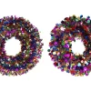 Tinsel Wreath With Large Dots (50Cm)