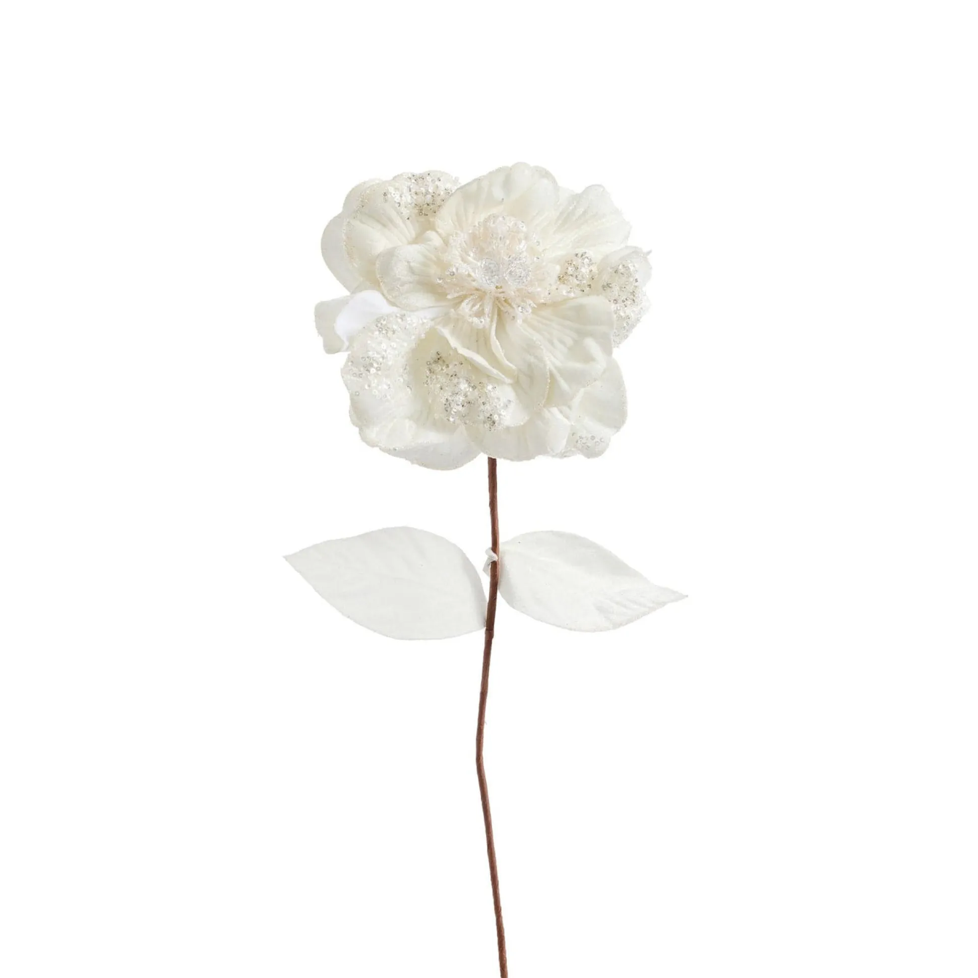 White Hydrangea With Snow Effect (61Cm)