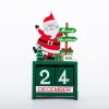 Wooden Handcrafted Christmas Calendar Statue
